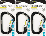 Nite Ize SlideLock Carabiner - Size #4, Black (3-Pack)