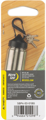 Nite Ize S-Biner Plastic - Tactical Black Biner, Size #4 (3-Pack)