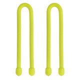 Nite Ize Gear Tie 6" - Neon Yellow (4-Pack of 2)