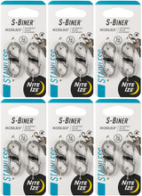 Nite Ize S-Biner MicroLock - Stainless (6-Pack)