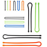 Nite Ize Gear Tie Reusable Rubber Twist Tie Assortment (2 Pack of 12)