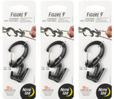 Nite Ize Figure 9 Carabiner Small - Black (3-Pack)