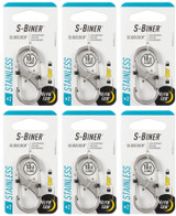 Nite Ize S-Biner SlideLock - Stainless, Size #2 (6-Pack)