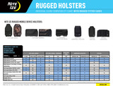 Nite Ize Clip Case Cargo Universal Rugged Holster - Wide Load - Black (4 Pack)