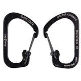 Nite Ize SlideLock Carabiner - Size #2, Black (2-Pack)