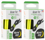 Nite Ize Gear Tie ProPack 6" Assorted (2-Pack of 12)