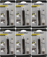 Nite Ize PowerKey Mini Power Cord - Micro USB - Smoke (6-Pack)