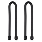 Nite Ize 2-Pack Gear Tie Reusable Rubber Twist Tie, 6" - Black (24-Pack)
