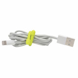 Nite Ize 4-Pack Gear Tie Reusable Rubber Twist Tie, 3" - Neon Yellow (24-Pack)