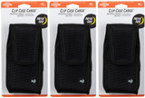 Nite Ize Clip Case Cargo Universal Rugged Holster, XL - Black (3-Pack)