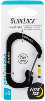 Nite Ize Slidelock Carabiner Black Stainless Steel #3