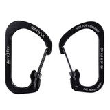 Nite Ize SlideLock Stainless Steel Carabiner #3 - Black (3-Pack)