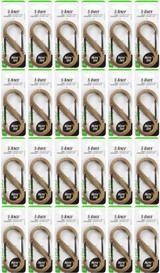 Nite Ize S-Biner Plastic Dual Carabiner #4 - Coyote (24-Pack)