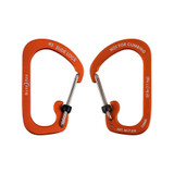 Nite Ize SlideLock Aluminum Carabiner #3 - Orange (3-Pack)