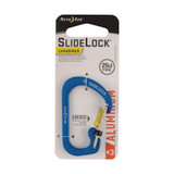 Nite Ize SlideLock Aluminum Carabiner #3 - Blue (2-Pack)