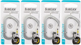 Nite Ize SlideLock Stainless Steel Carabiner #3 - Stainless (4-Pack)