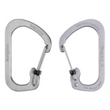 Nite Ize SlideLock Stainless Steel Carabiner #3 - Stainless (2-Pack)