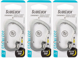 Nite Ize SlideLock Stainless Steel Carabiner #3 - Stainless (3-Pack)