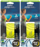 Nite Ize SlapLit Rechargeable LED Slap Wrap - Neon Yellow/Red LED (2-Pack)