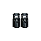 GEAR AID 2-Piece Ellipse Cord Locks for 4mm Cord - Black