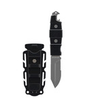 GEAR AID Buri Drop Point Utility Knife w/ Sheath, 3" Blade - Black