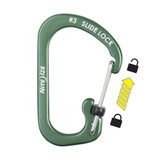 Nite Ize SlideLock Aluminum Carabiner #3 - Olive