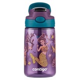 Contigo Kids Straw Water Bottle, 14 oz - Eggplant Mermaid