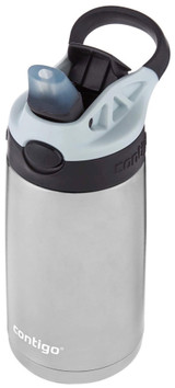 Contigo Kids Stainless Steel Water Bottle with Straw, 13 oz - Macaroon/Licorice