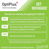 OptiPlus 30-Count Pre-Moistened Anti-Fog Lens Wipes, 6" x 5"