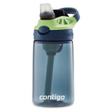 Contigo Kids Straw Water Bottle, 14 oz - Blueberry/Green Apple