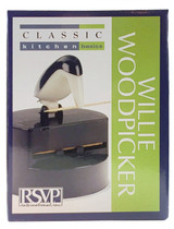 RSVP International Willie Woodpicker - Toothpick Dispenser (4-Pack)
