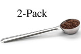 RSVP Endurance Stainless Steel Long Handle Coffee Scoop, 2 Tbsp. (2-Pack)
