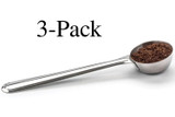 RSVP Endurance Stainless Steel Long Handle Coffee Scoop, 2 Tbsp. (3-Pack)