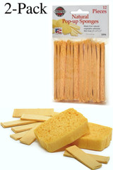 Norpro 12 Piece Natural Pop-Up Sponges (2-Pack)