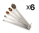 Norpro 5 Piece Stainless Steel Mini Measuring Spoon Set (6-Pack)