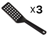 Norpro My Favorite Beveled Spatula w/ Holes, 10 Inches - Black (3-Pack)