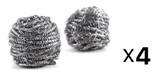 RSVP Endurance Pack of 2 Stainless Steel Scrubbies (4-Pack)