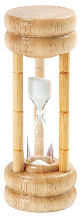 Norpro 3 Minute Glass Timer with Wood Base, 4 Inches (4-Pack)