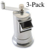 Norpro Metal Peppermill with Adjustable Grinder, 3 oz Capacity (3-Pack)