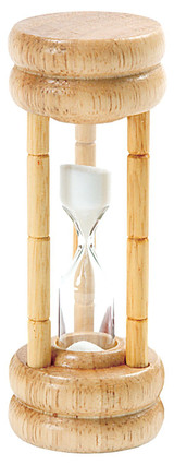 Norpro 3 Minute Glass Timer with Wood Base, 4 Inches (6-Pack)