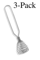 Fox Run Chrome Finish 8-Inch French Coil Whisk (3-Pack)