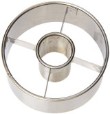 Ateco Stainless Steel Doughnut Cutter, 3 ½"