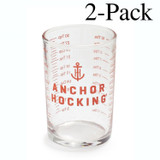 Anchor 5 oz. Measuring Glass, tsp./Tbsp./ml./cup (2-Pack)