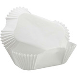 Wilton 50-Count White Petite Loaf Baking Cups, 3 ¼ x 2 Inches (6-Pack)