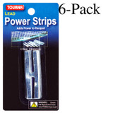 Tourna Set of 6 Pre-Cut Lead Power Strips with Adhesive, 3.62 Grams (6-Pack)