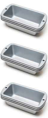 Wilton 3-Piece Recipe Right Non-Stick Mini Loaf Pan Set, 5 ¾" x 3" (3-Pack)