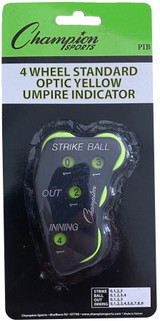 Champion Sports 4 Wheel Standard Optic Yellow Umpire Indicator - PIB