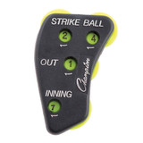 Champion Sports 4 Wheel Standard Optic Yellow Umpire Indicator - PIB (3-Pack)