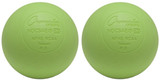 Champion Sports Official Size Rubber Lacrosse Ball, Green (2-Pack)