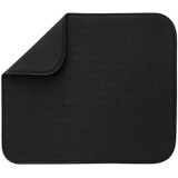 Envision Home Microfiber Dish Drying Mat, 16 x 18 Inches - Black